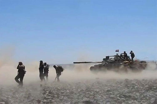 Ejército sirio Prosiguen enfrentamientos en la región de las colinas de Al Safa en el sur de Siria